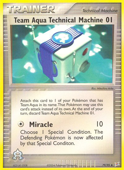 Team Aqua Technical Machine 01 (79/95) [EX: Team Magma vs Team Aqua] | Good Games Cannington