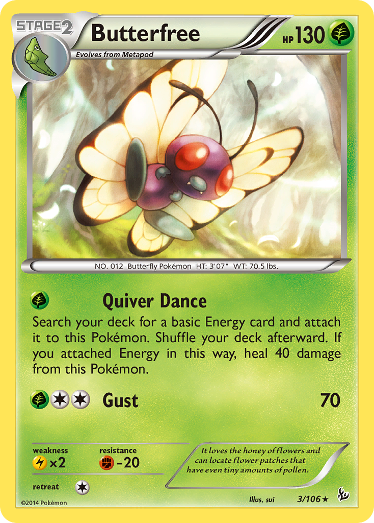 Butterfree (3/106) [XY: Flashfire] | Good Games Cannington