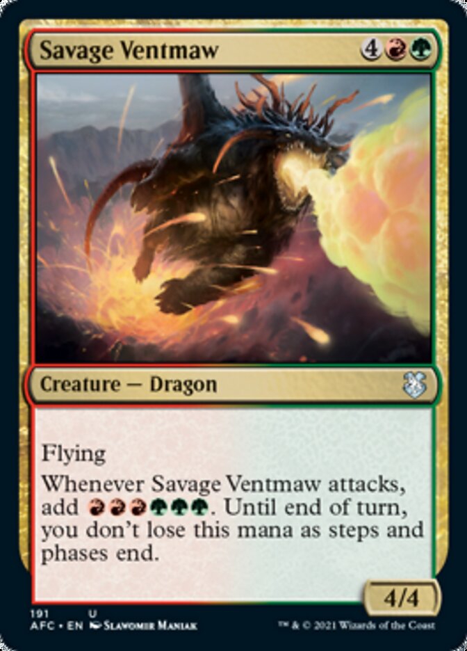 Savage Ventmaw [Dungeons & Dragons: Adventures in the Forgotten Realms Commander] | Good Games Cannington