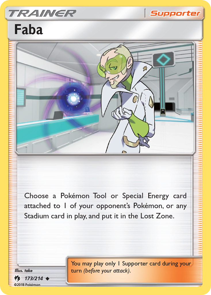 Faba (173/214) [Sun & Moon: Lost Thunder] | Good Games Cannington