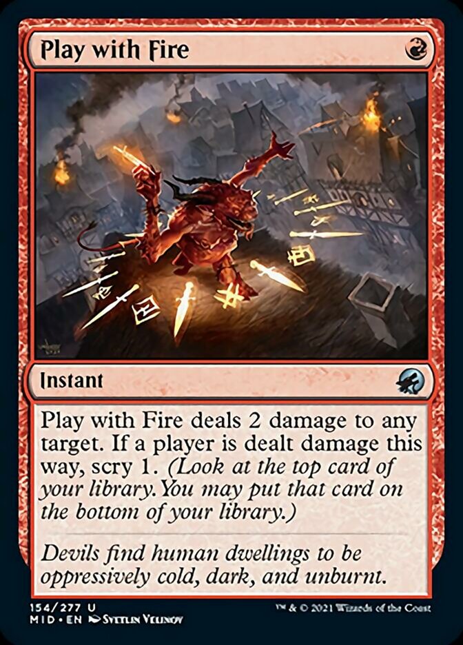 Play with Fire [Innistrad: Midnight Hunt] | Good Games Cannington
