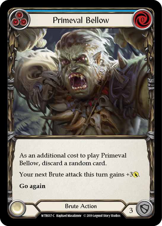 Primeval Bellow (Blue) [WTR037-C] Alpha Print Normal | Good Games Cannington