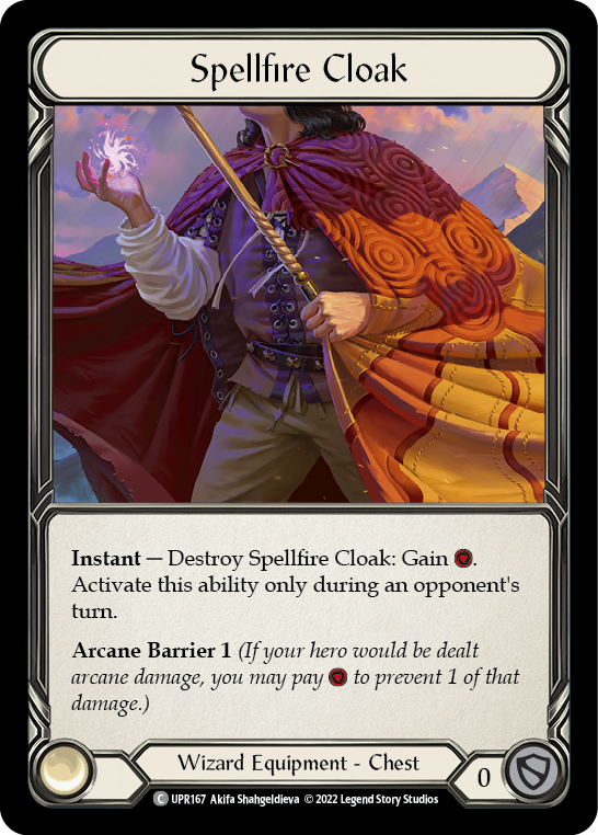 Spellfire Cloak [UPR167] (Uprising)  Rainbow Foil | Good Games Cannington