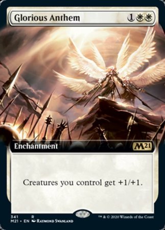 Glorious Anthem (Extended Art) [Core Set 2021] | Good Games Cannington