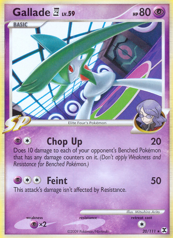 Gallade (20/111) [Platinum: Rising Rivals] | Good Games Cannington