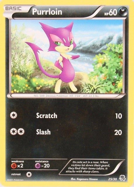 Purrloin (25/30) [Black & White: Trainer Kit - Zoroark] | Good Games Cannington