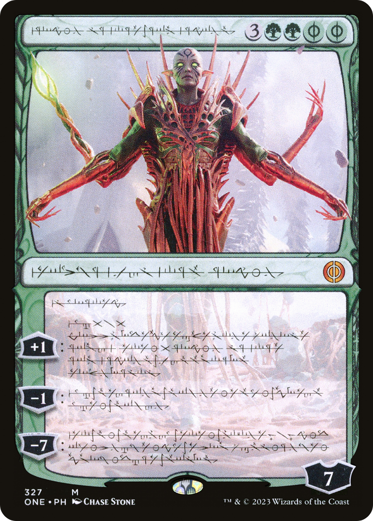 Nissa, Ascended Animist (Phyrexian) [Phyrexia: All Will Be One] | Good Games Cannington