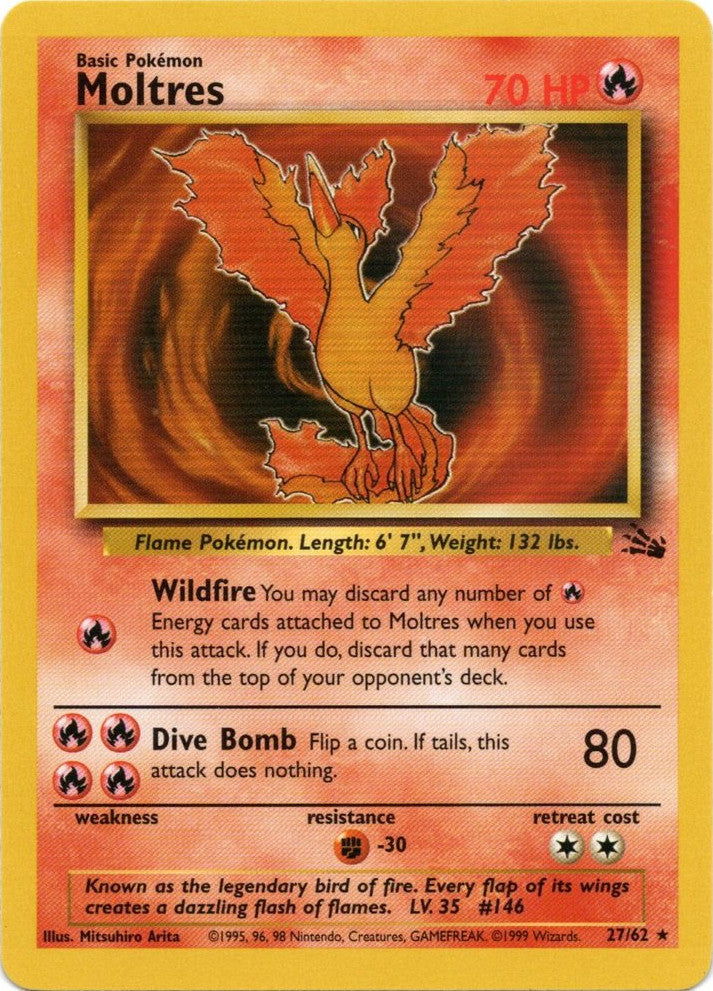 Moltres (27/62) [Fossil Unlimited] | Good Games Cannington