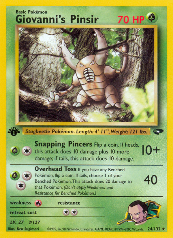 Giovanni's Pinsir (24/132) [Gym Challenge 1st Edition] | Good Games Cannington
