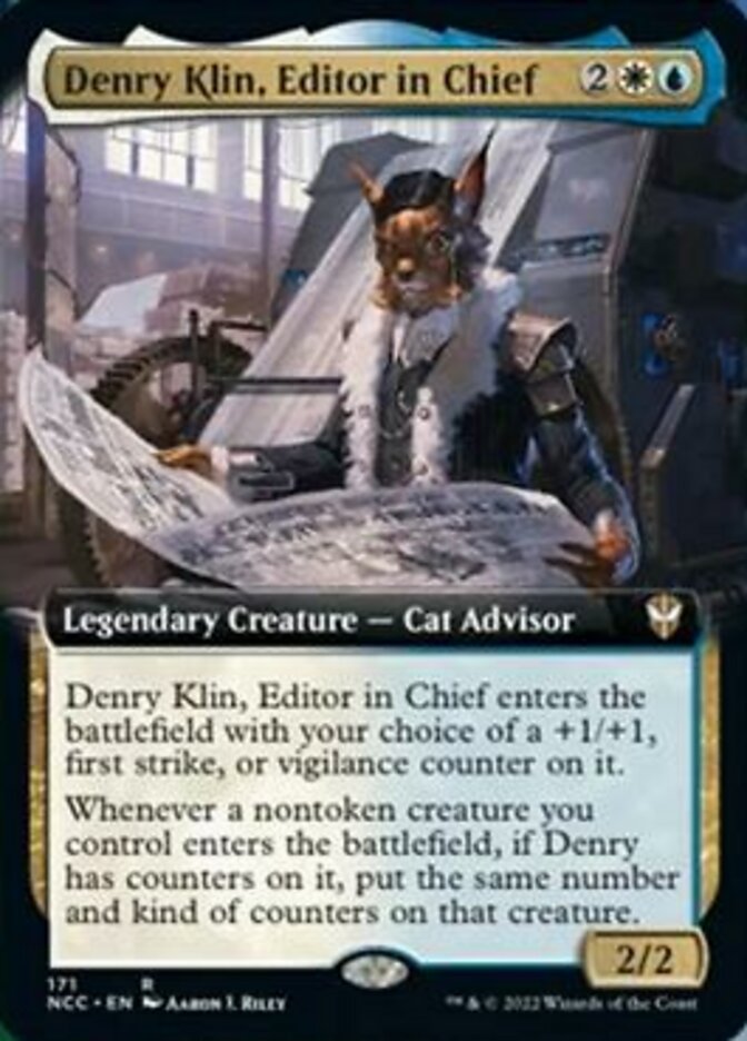 Denry Klin, Editor in Chief (Extended Art) [Streets of New Capenna Commander] | Good Games Cannington