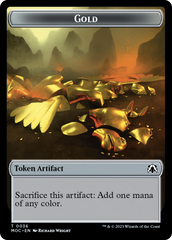 Thopter // Gold Double-Sided Token [March of the Machine Commander Tokens] | Good Games Cannington
