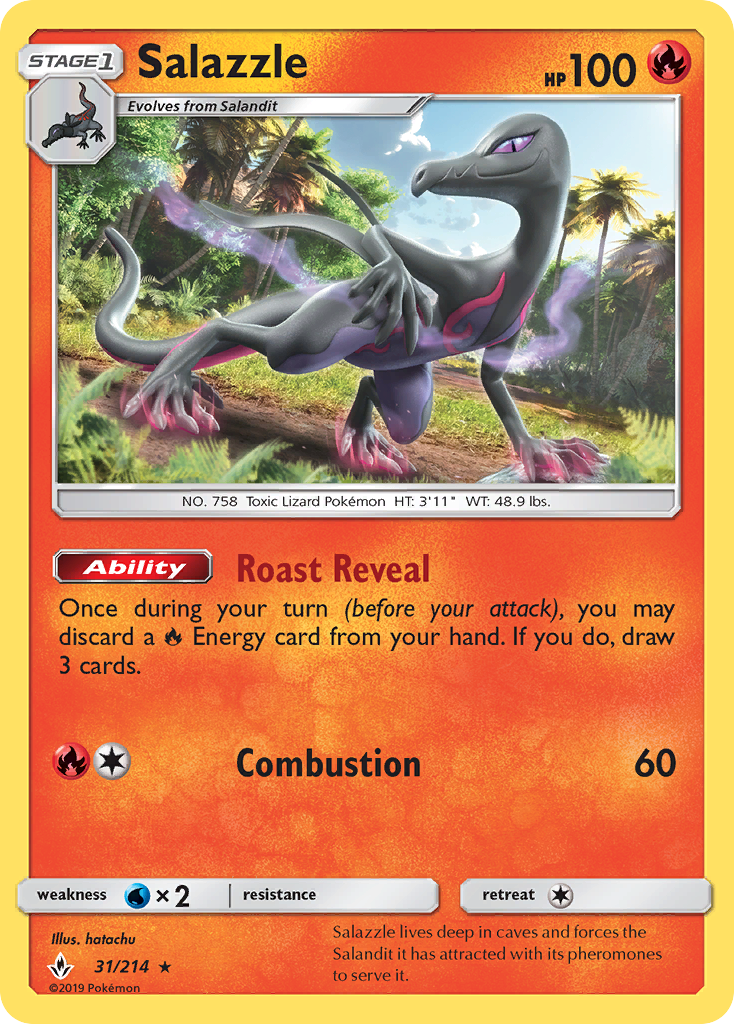 Salazzle (31/214) [Sun & Moon: Unbroken Bonds] | Good Games Cannington