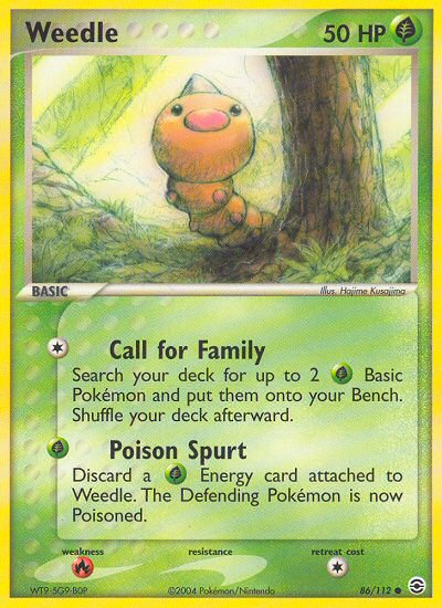 Weedle (86/112) [EX: FireRed & LeafGreen] | Good Games Cannington