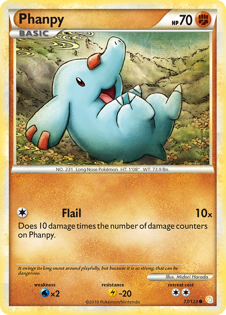 Phanpy (77/123) [HeartGold & SoulSilver: Base Set] | Good Games Cannington