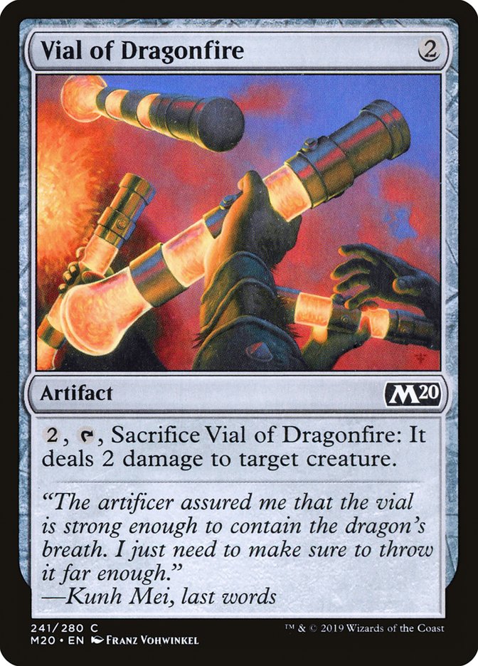 Vial of Dragonfire [Core Set 2020] | Good Games Cannington