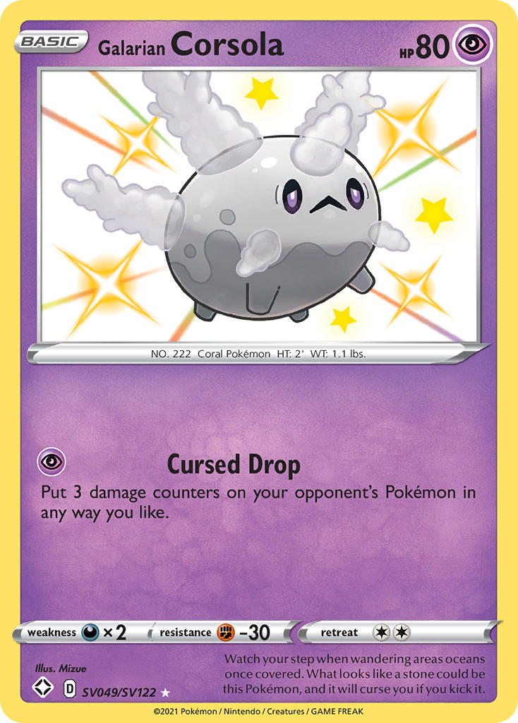 Galarian Corsola (SV049/SV122) [Sword & Shield: Shining Fates] | Good Games Cannington