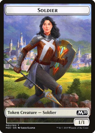 Soldier Token [Core Set 2020 Tokens] | Good Games Cannington