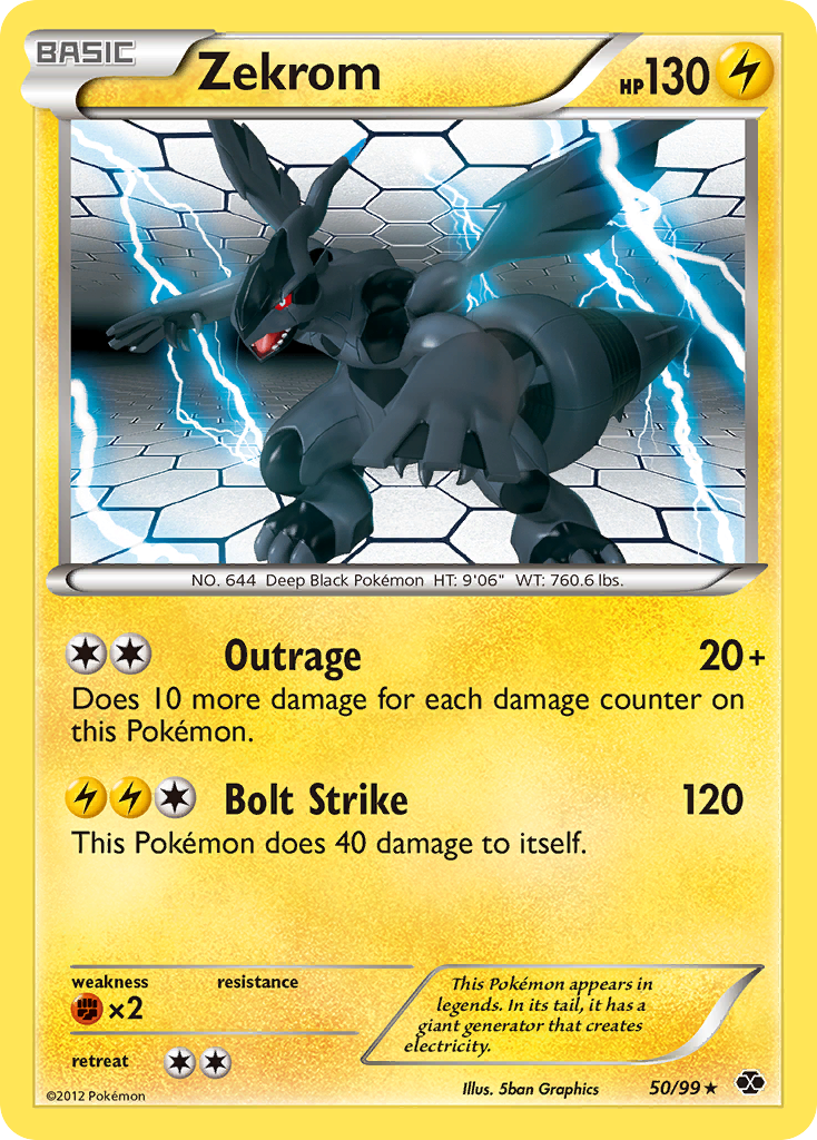 Zekrom (50/99) [Black & White: Next Destinies] | Good Games Cannington