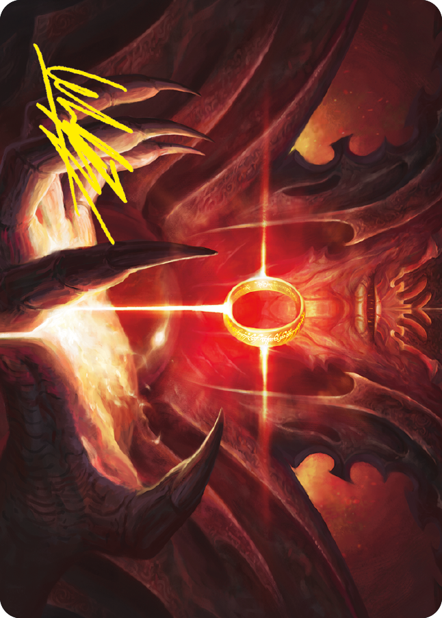 Sol Ring Art Card (Gold-Stamped Signature) [The Lord of the Rings: Tales of Middle-earth Art Series] | Good Games Cannington