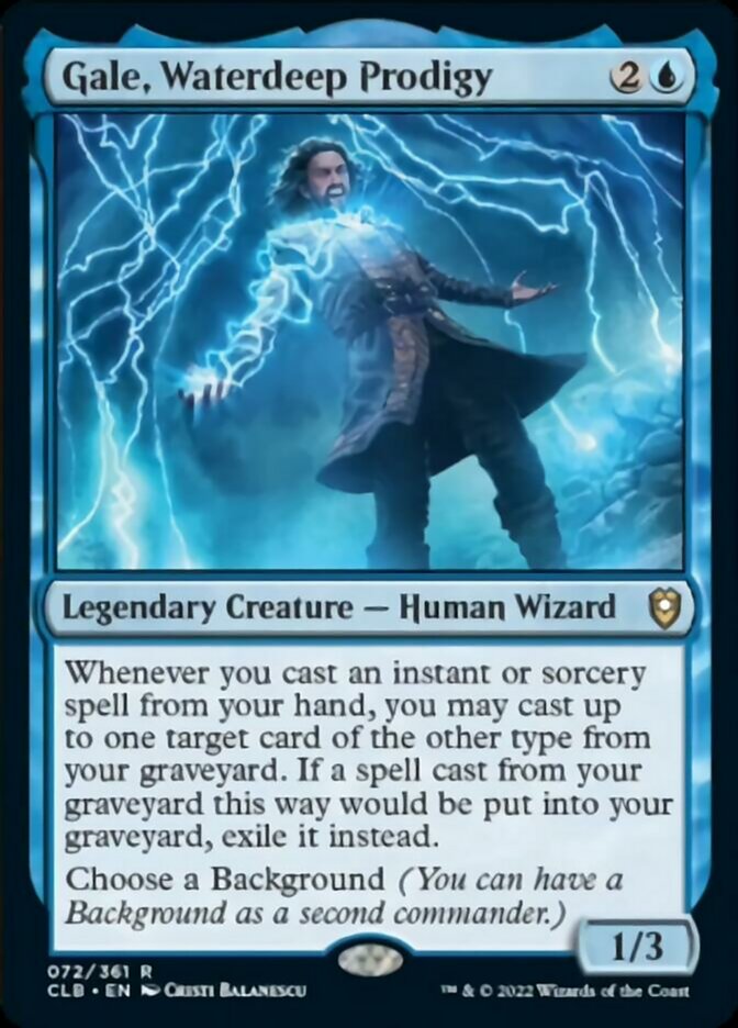 Gale, Waterdeep Prodigy [Commander Legends: Battle for Baldur's Gate] | Good Games Cannington