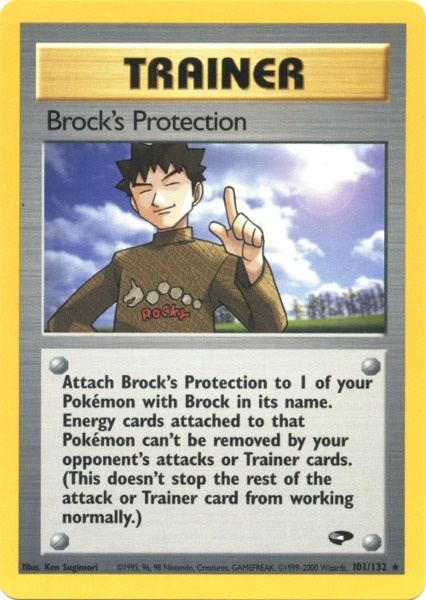 Brock's Protection (101/132) [Gym Challenge Unlimited] | Good Games Cannington