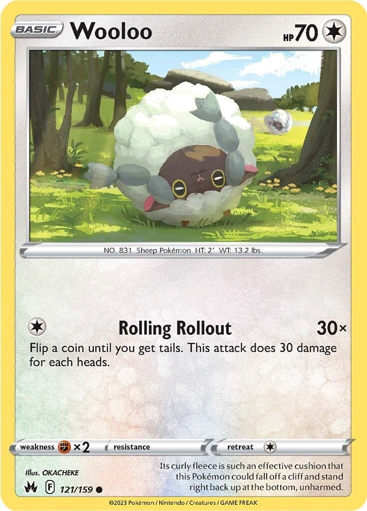 Wooloo (121/159) [Sword & Shield: Crown Zenith] | Good Games Cannington