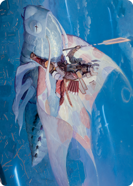 Sky-Blessed Samurai Art Card [Kamigawa: Neon Dynasty Art Series] | Good Games Cannington