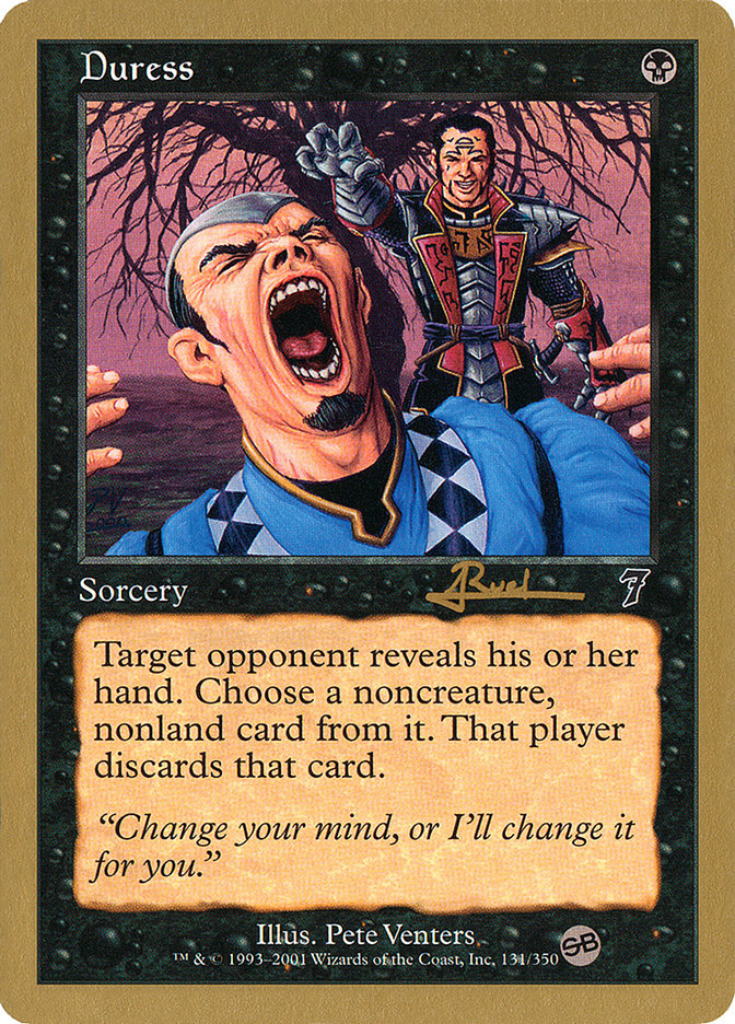 Duress (Antoine Ruel) (SB) [World Championship Decks 2001] | Good Games Cannington