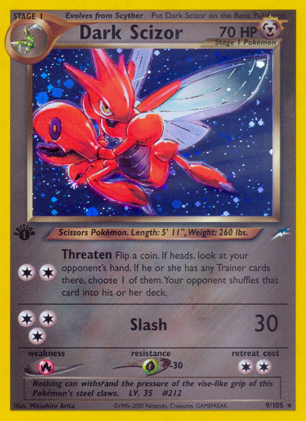 Dark Scizor (9/105) [Neo Destiny 1st Edition] | Good Games Cannington