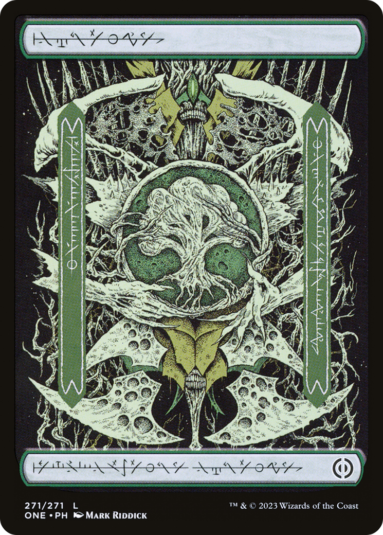 Forest (271) (Phyrexian) [Phyrexia: All Will Be One] | Good Games Cannington