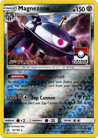 Magnezone (83/156) (League Promo 4th Place) [Sun & Moon: Ultra Prism] | Good Games Cannington