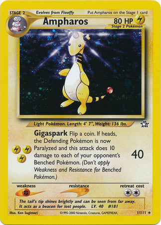 Ampharos (1/111) [Neo Genesis Unlimited] | Good Games Cannington
