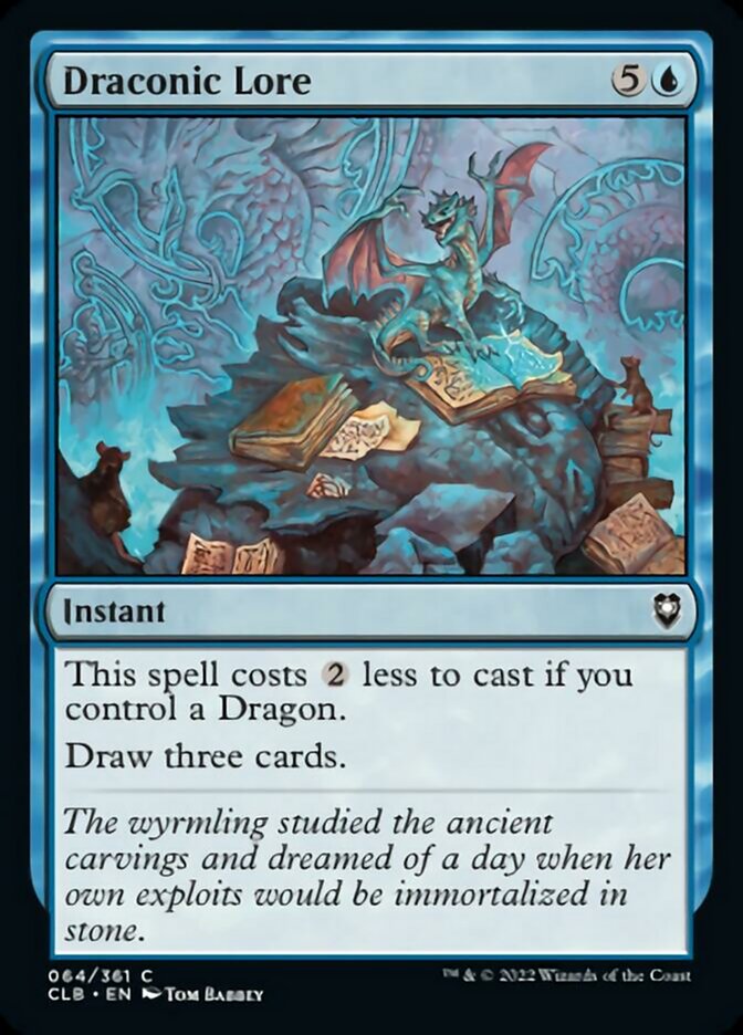 Draconic Lore [Commander Legends: Battle for Baldur's Gate] | Good Games Cannington