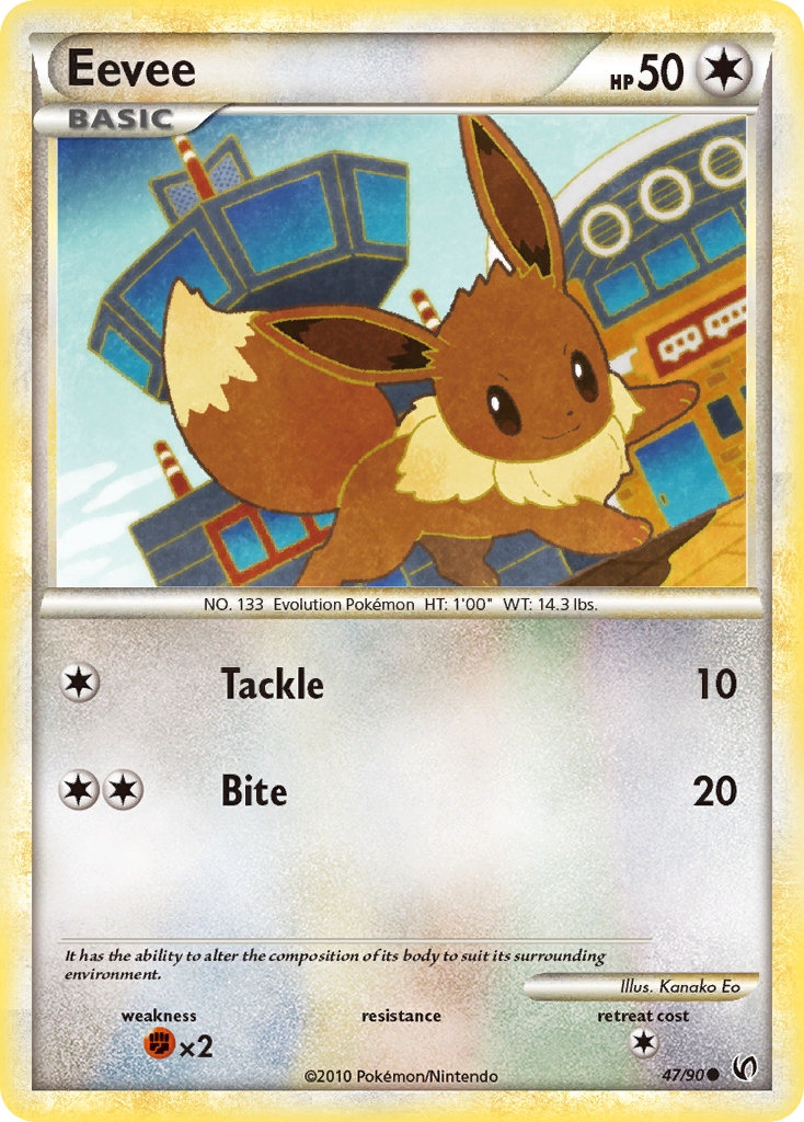 Eevee (47/90) [HeartGold & SoulSilver: Undaunted] | Good Games Cannington