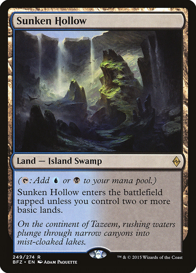 Sunken Hollow [Battle for Zendikar] | Good Games Cannington