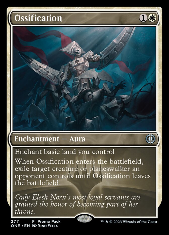 Ossification (Promo Pack) [Phyrexia: All Will Be One Promos] | Good Games Cannington