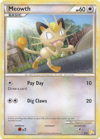 Meowth (4/30) [HeartGold & SoulSilver: Trainer Kit - Raichu] | Good Games Cannington