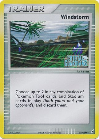 Windstorm (85/100) (Stamped) [EX: Crystal Guardians] | Good Games Cannington