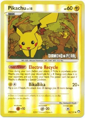 Pikachu (94/123) [Burger King Promos: 2008 Collection] | Good Games Cannington