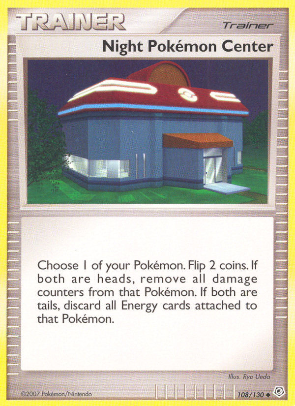 Night Pokemon Center (108/130) [Diamond & Pearl: Base Set] | Good Games Cannington