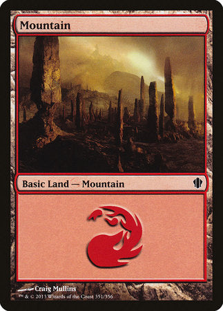 Mountain (351) [Commander 2013] | Good Games Cannington