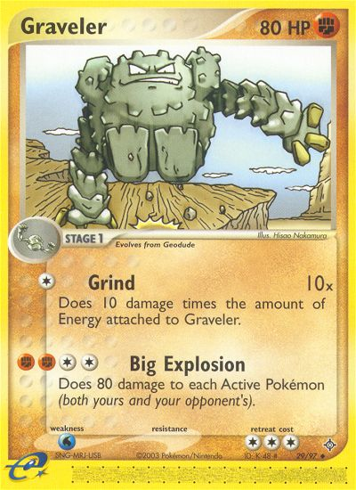 Graveler (29/97) [EX: Dragon] | Good Games Cannington