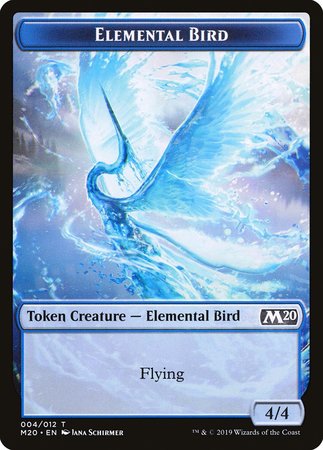 Elemental Bird Token [Core Set 2020 Tokens] | Good Games Cannington