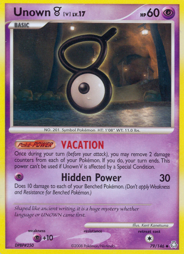 Unown V (79/146) [Diamond & Pearl: Legends Awakened] | Good Games Cannington