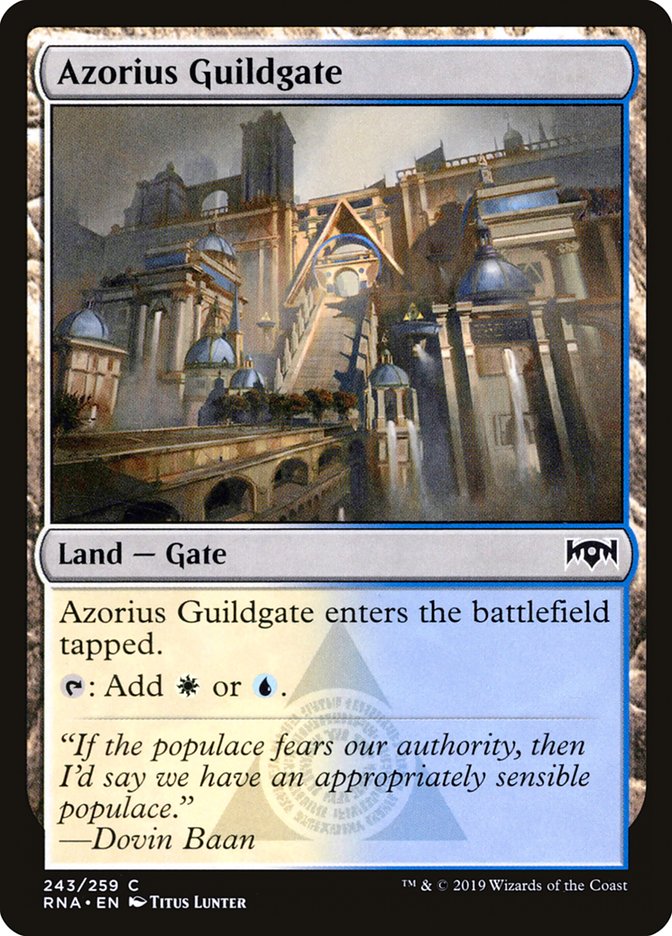 Azorius Guildgate (243/259) [Ravnica Allegiance] | Good Games Cannington