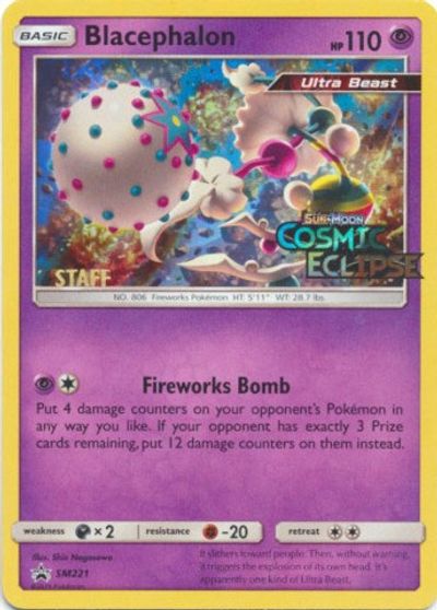 Blacephalon (SM221) (Staff Prerelease Promo) [Sun & Moon: Black Star Promos] | Good Games Cannington