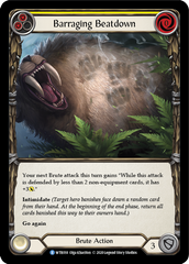 Barraging Beatdown (Yellow) [U-WTR018] (Welcome to Rathe Unlimited)  Unlimited Rainbow Foil | Good Games Cannington