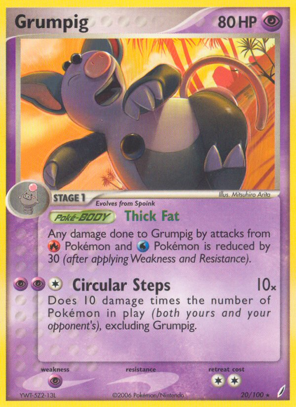 Grumpig (20/100) [EX: Crystal Guardians] | Good Games Cannington