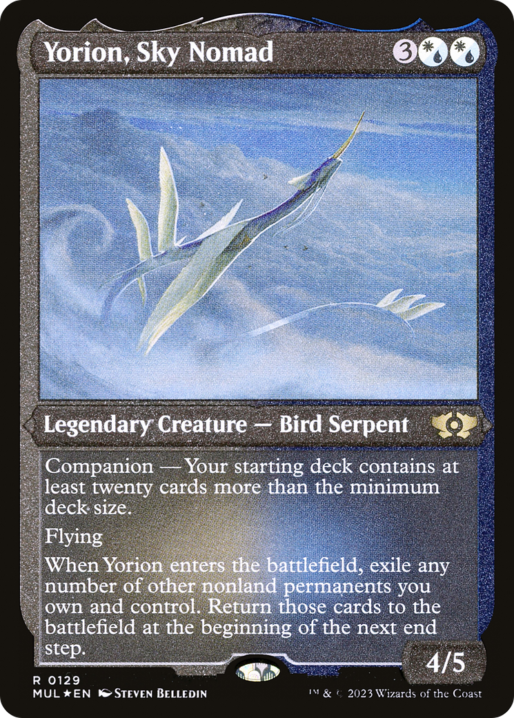 Yorion, Sky Nomad (Foil Etched) [Multiverse Legends] | Good Games Cannington