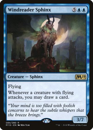 Windreader Sphinx [Core Set 2019] | Good Games Cannington